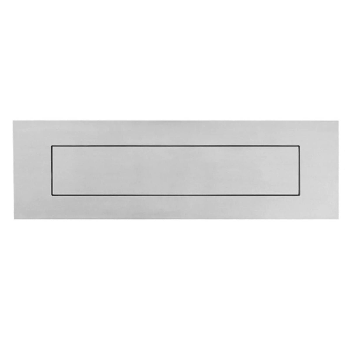 Hardbrass Shuffle brievenbusklep RVS 300 x 80 mm &ndash; vooraanzicht