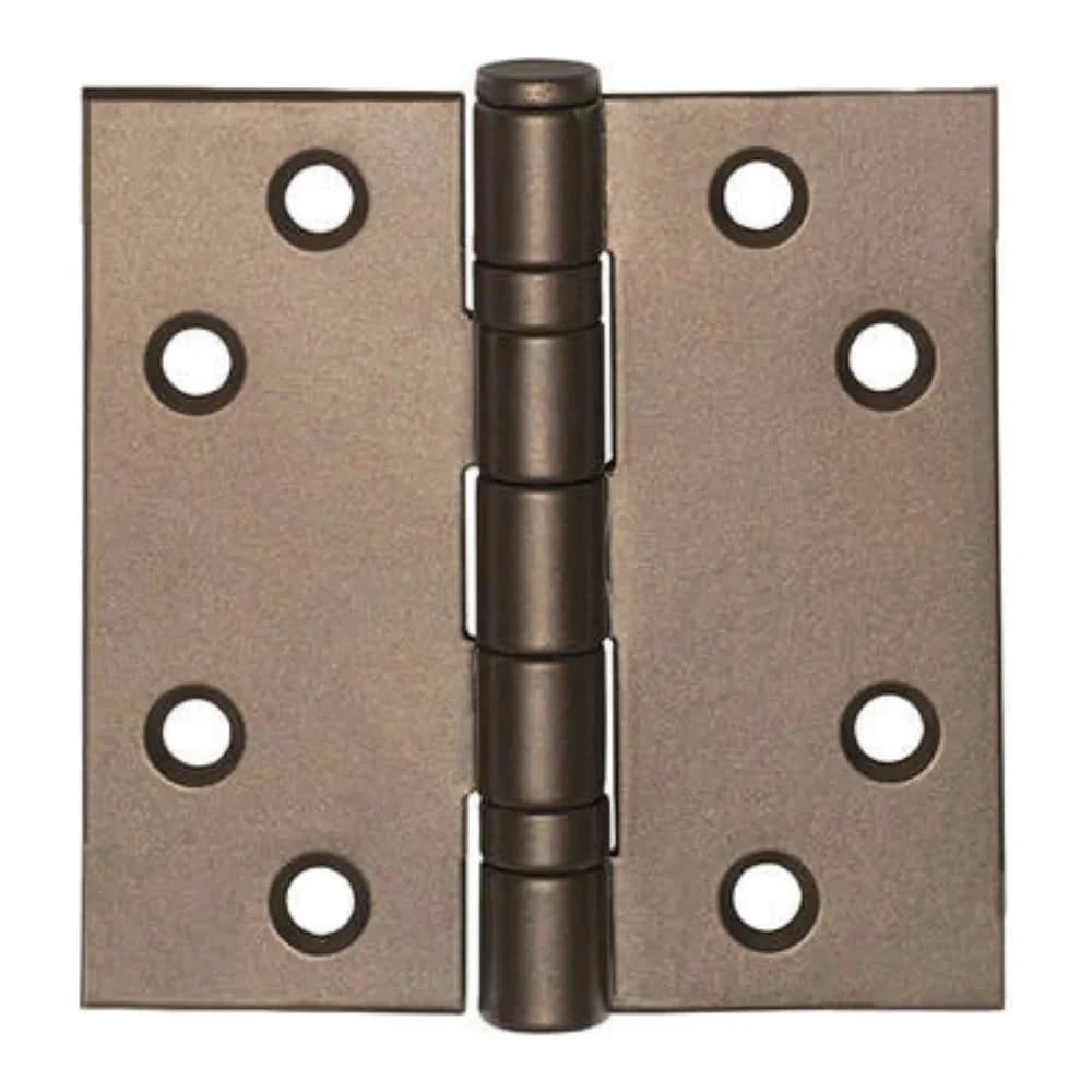 FORMANI Basics LBS7676 kogellagerscharnier brons 76x76 mm met rechte hoeken – vooraanzicht