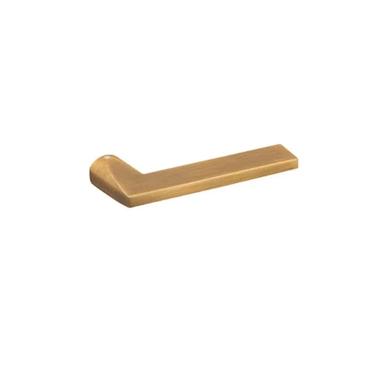NUDA deurkruk Lieve brushed goud op minimalistisch rozet – vooraanzicht