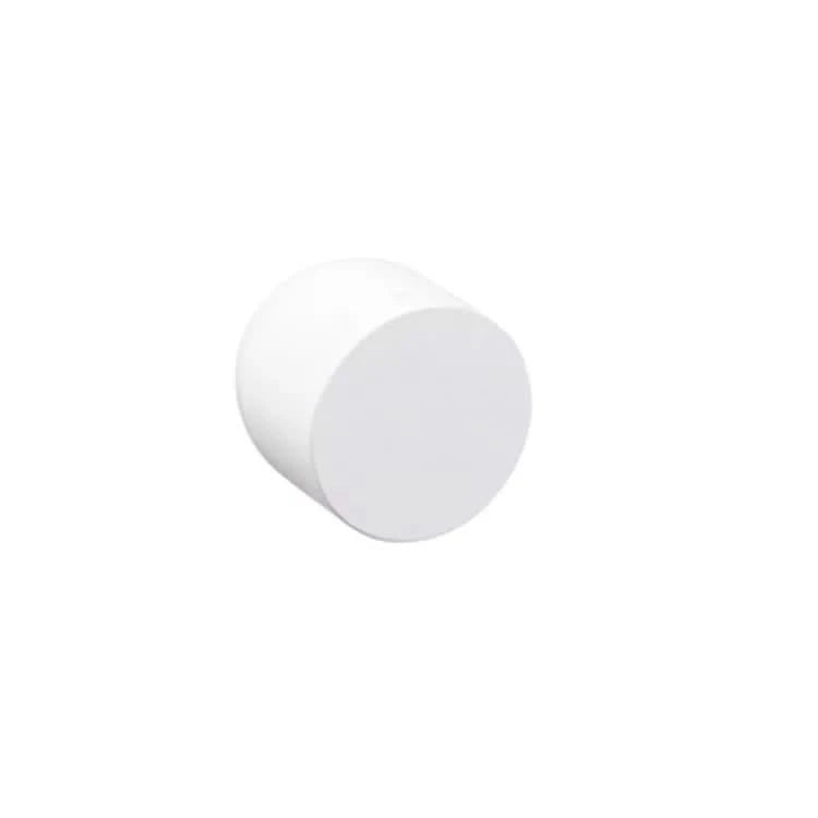 NUDA Lui deurknop mat wit op minimalistisch rozet vooraanzicht