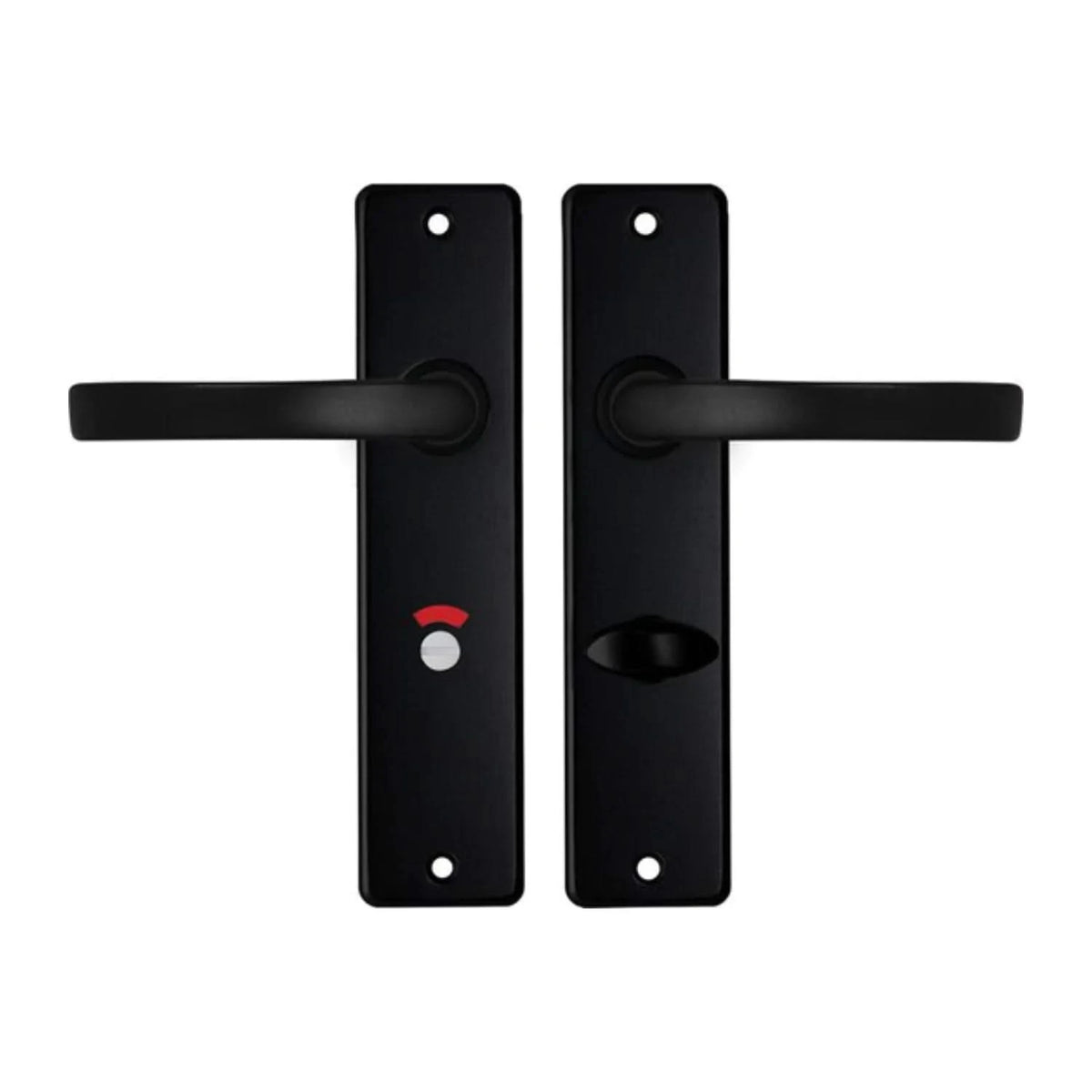 Deurkrukken Edge kruk Blok toilet 63-8 Zwart