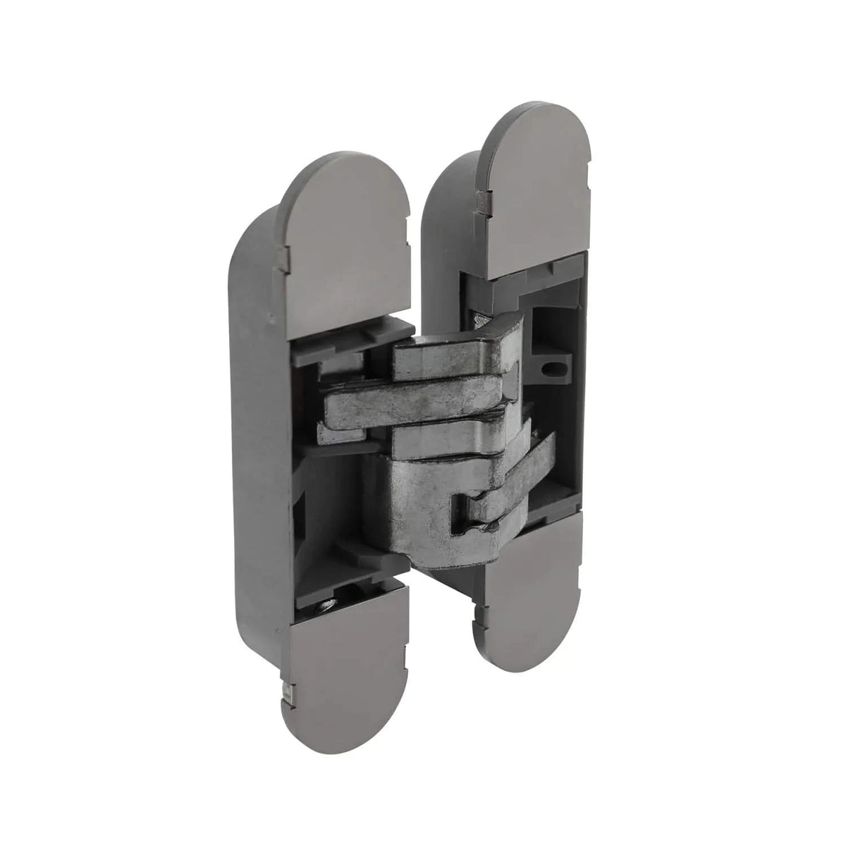 Intersteel onzichtbaar verdekt scharnier 130x30 mm fiberglass nikkel – vooraanzicht