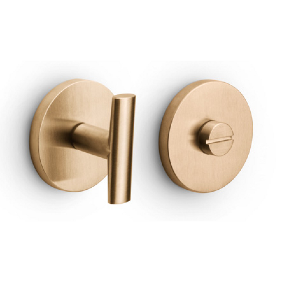 FORMANI toiletgarnituur INC PVD licht brons – vooraanzicht