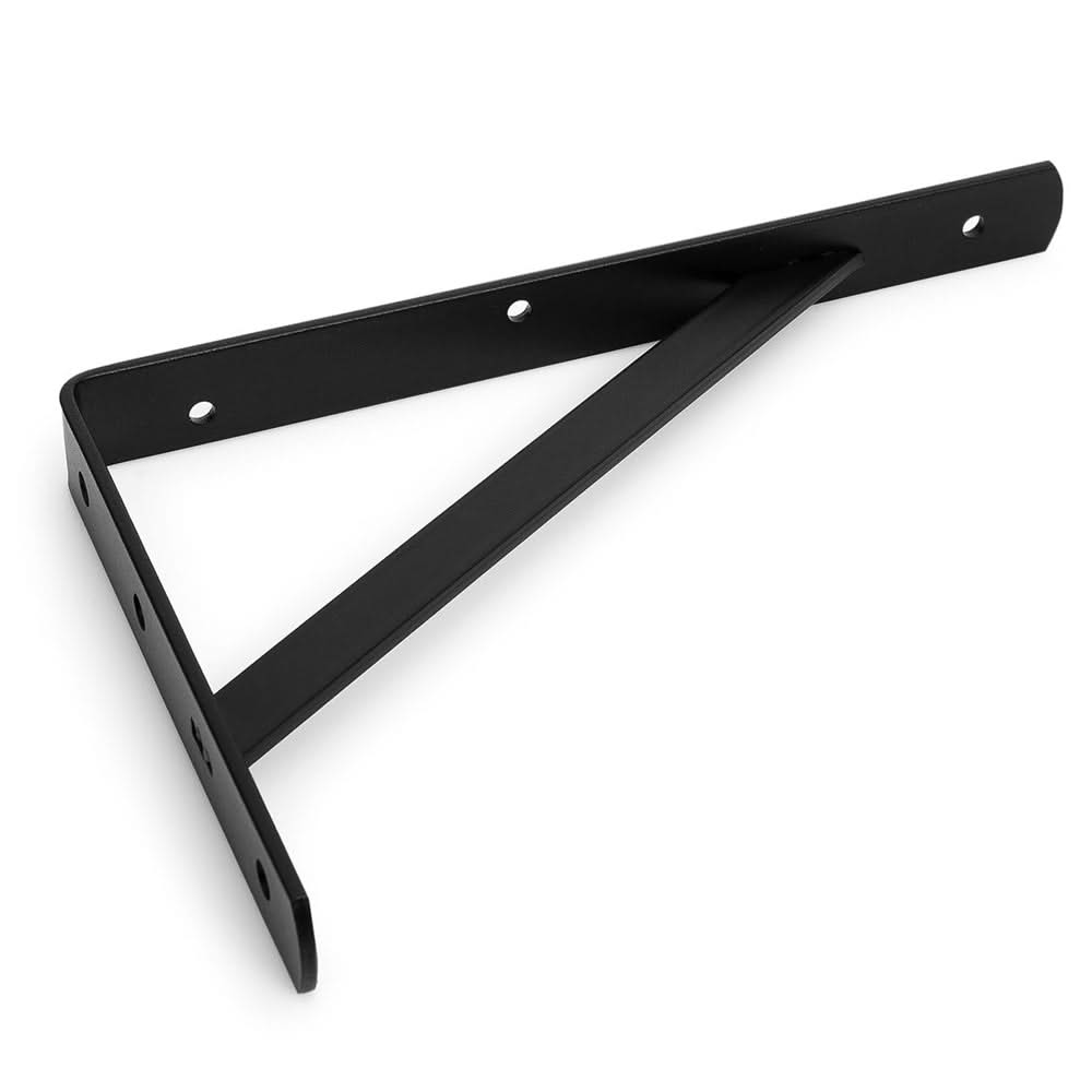 DX plankdrager BEAM met schoor 330x495 mm staal zwart – vooraanzicht