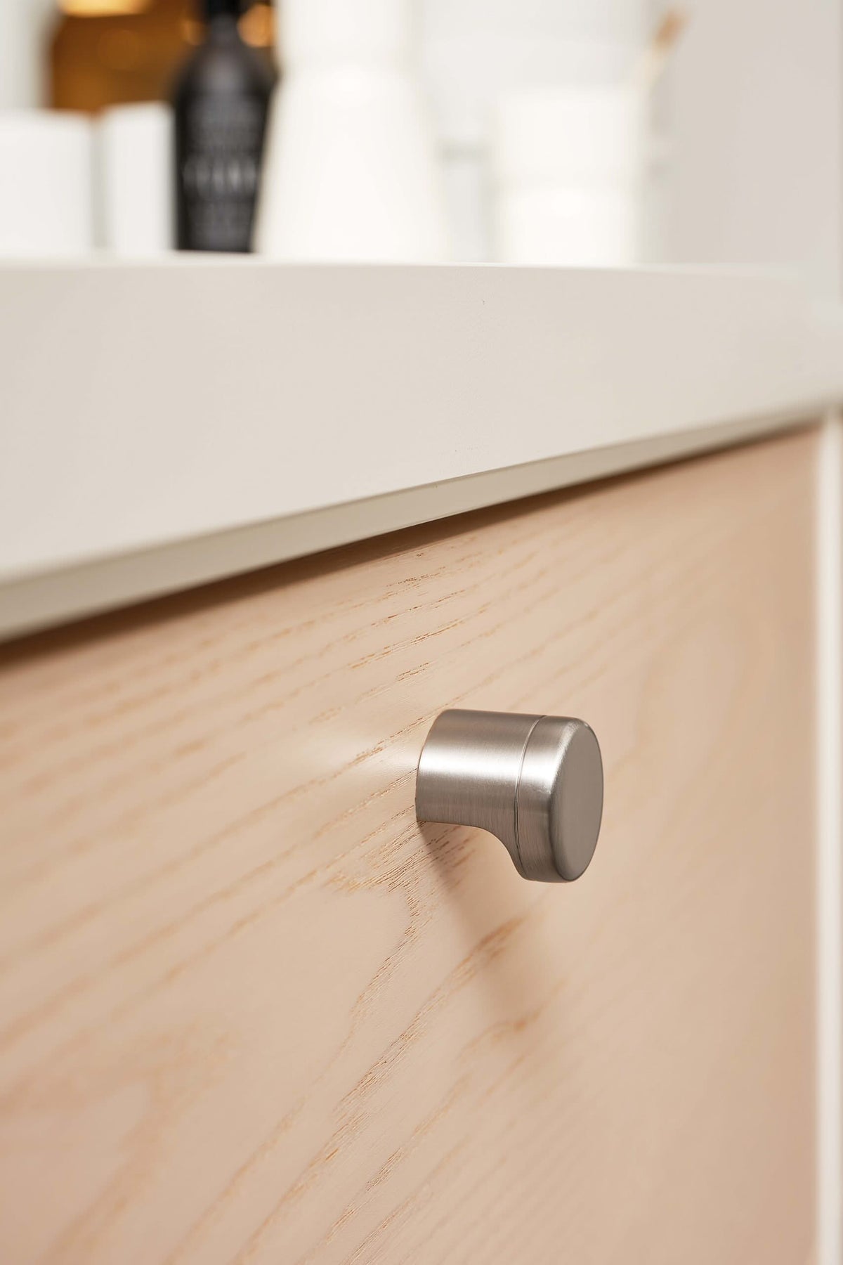Furnipart meubelknop Punt inox-look sfeerbeeld