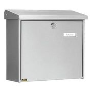 Burg-Wächter Wandbrievenbus Comfort zilver vooraanzicht