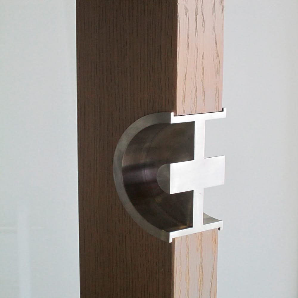 HDD Pro schuifdeurkom halve maan zwart detail