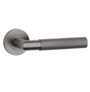 STERK deurkruk OVAL 1742 PRO basalt PVD - vooraanzicht