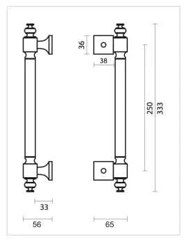 HDD Pro voordeurgreep Trekker 40 detail