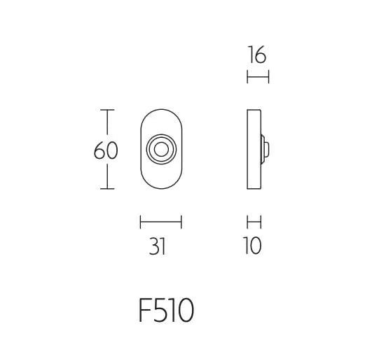Formani F510 deurbel messing ongelakt gemonteerd
