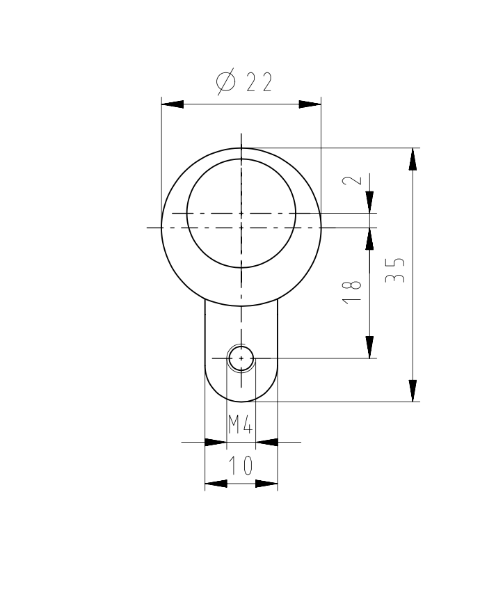 DOM Tapkey Pro eenzijdige elektronische cilinder – binnenzijde