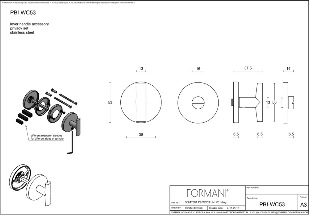 FORMANI toiletgarnituur Inc PVD mat zwart detail