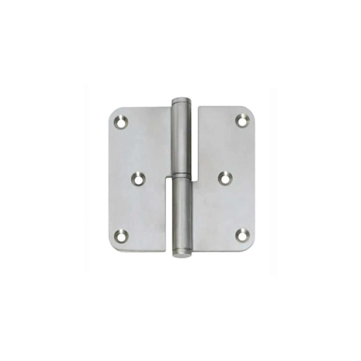 Stift paumelle DIN rechts 89x89 mm geborsteld RVS vooraanzicht