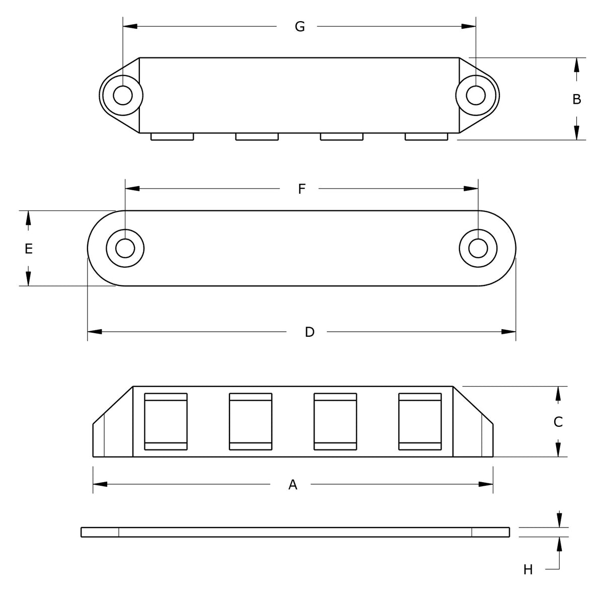 Dulimex DX magneetsnapper Super Polair type 5213 technische tekening met maatvoering