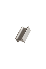 Furnipart Meubelknop Trackknop (aluminium) inox look vooraanzicht