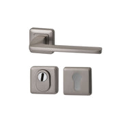Hardbrass achterdeurset Zenith SKG3 PVD INOX vooraanzicht