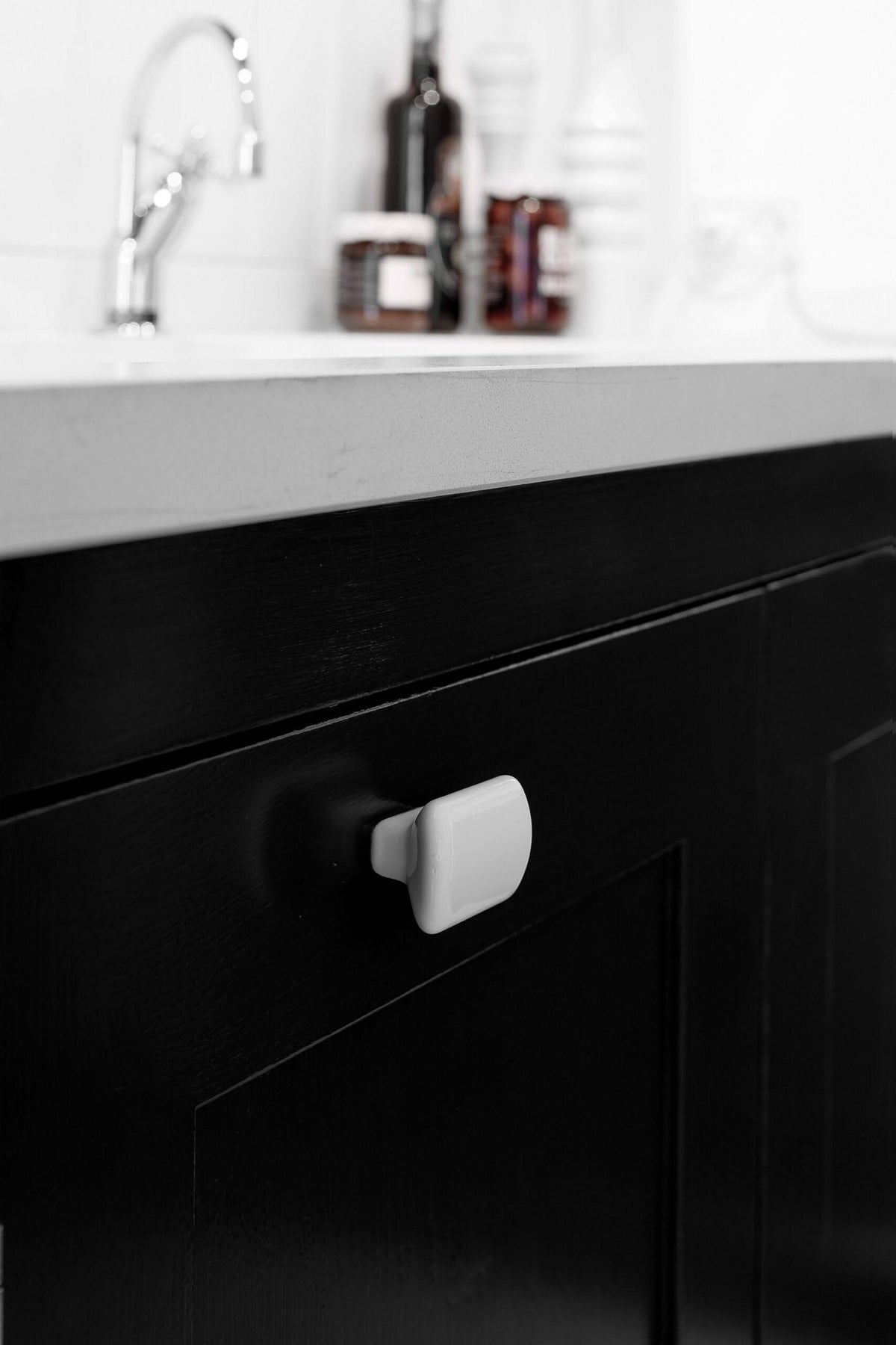 Furnipart meubelknop Vanille knop wit - detailfoto