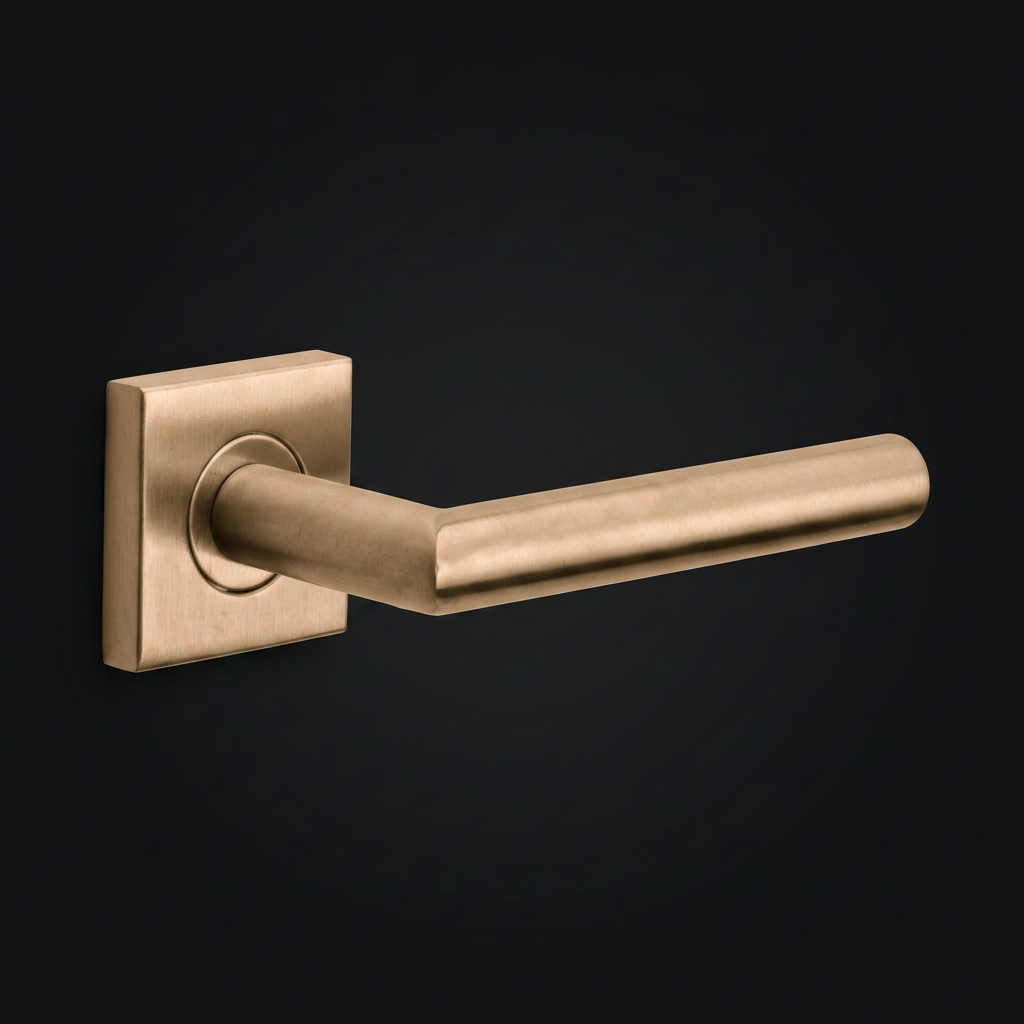 Formani BASIC LB2-19BSQR53 deurkruk in PVD Licht Brons – detailfoto
