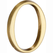 Artitec Mi Satori huisnummer Roman 50mm cijfer 0 messing PVD goud - vooraanzicht