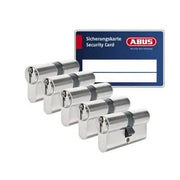 Pfaffenhain profielcilinder 30/30mm SKG 2 sterren – set van 5 gelijksluitend, vooraanzicht