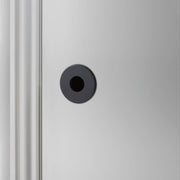 Buster + Punch cilinderrozet rond (Swiss) black vooraanzicht