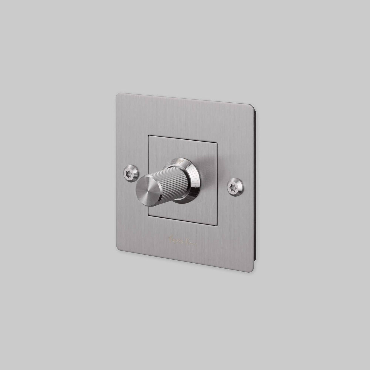 Buster + Punch Dimmer Linear met logo zilver vooraanzicht