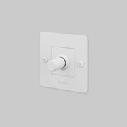 Buster + Punch dimmer Linear met logo Wit vooraanzicht