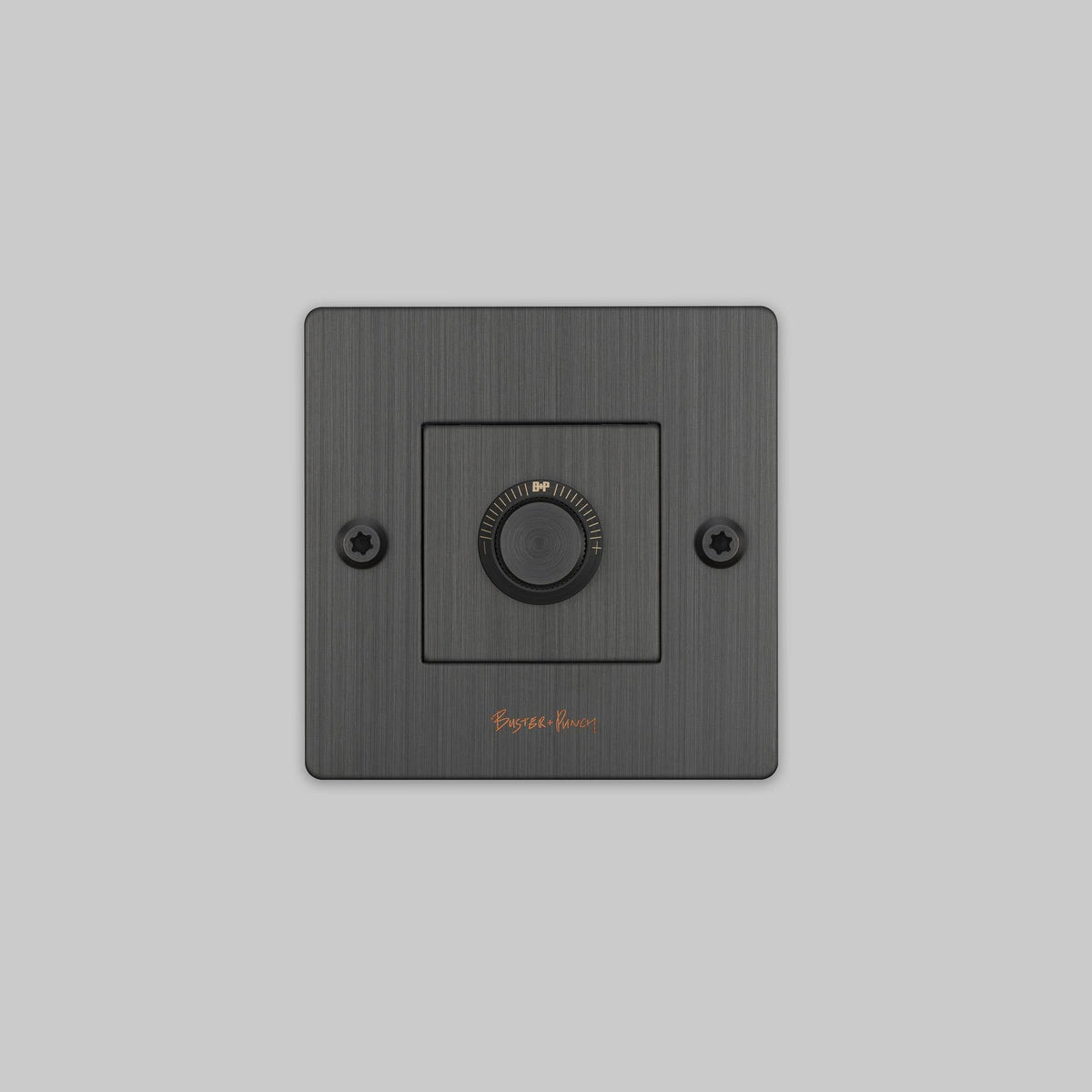 Buster + Punch dimmer Linear met logo Brons detail