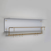 Buster + Punch Hanger keukenplank grijs met Goud vooraanzicht