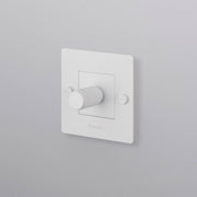 Buster + Punch dimmer Cross met logo Wit vooraanzicht