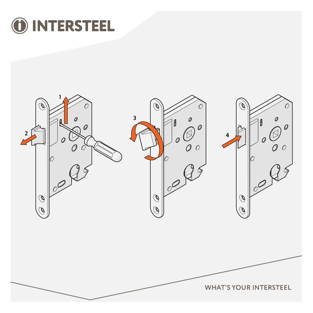 Intersteel woningbouw loopslot wit – productafbeelding