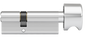 DOM Plura SKG2 profielcilinder op maat 30/40 mm met knop K3