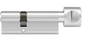 DOM Plura SKG2 profielcilinder op maat 30/40 mm met knop K6