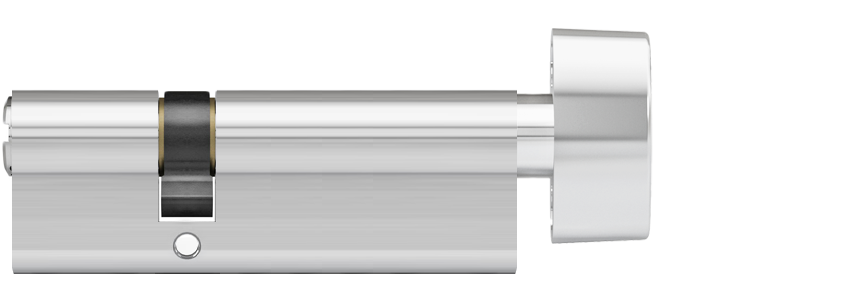 DOM Plura SKG2 profielcilinder op maat 30/45 mm met knop K1