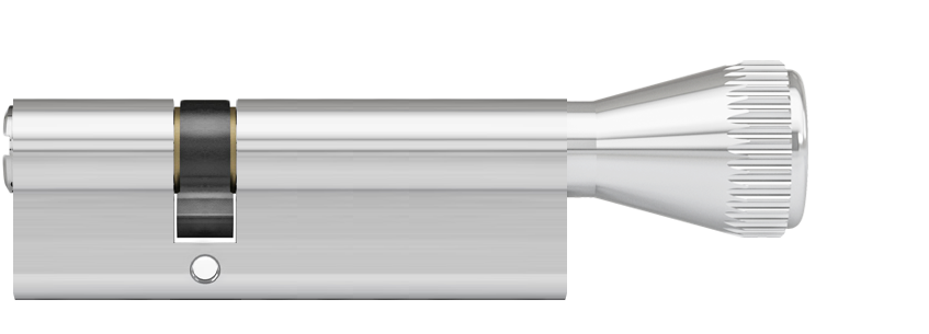 DOM Plura SKG2 profielcilinder op maat 30/45 mm met knop K2