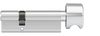 DOM Plura SKG2 profielcilinder op maat 30/45 mm met knop K3
