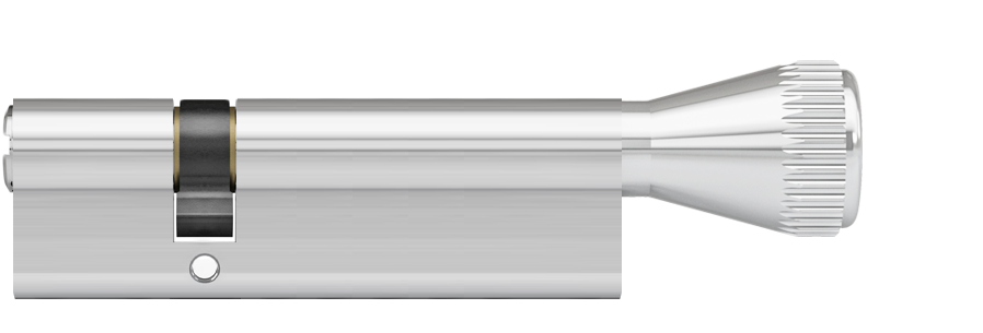 DOM Plura SKG2 profielcilinder op maat 30/50 mm met knop K2