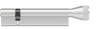 DOM Plura SKG2 profielcilinder op maat 30/65 mm met knop K2
