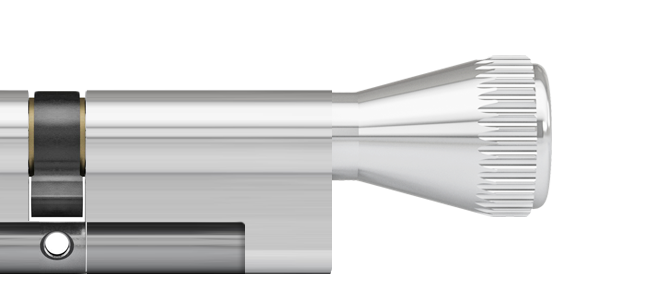 ixTeco SKG3 profielcilinder op maat 10/40 mm met knop K2