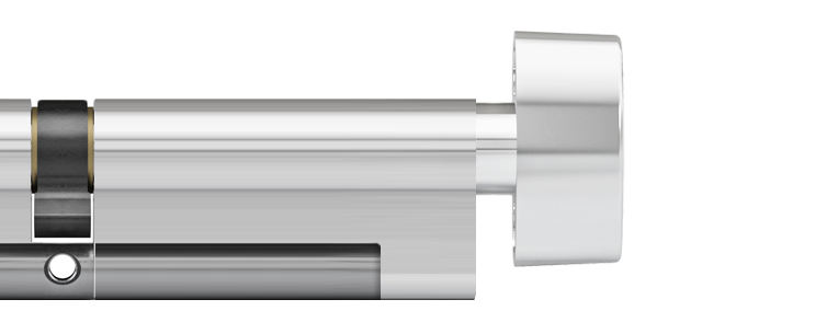 ixTeco SKG3 profielcilinder op maat 10/50 mm met knop K1