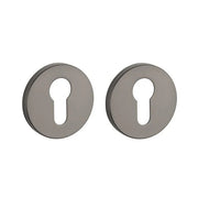 Aprile Comfort cilinderrozet titanium Ø53x7mm – vooraanzicht