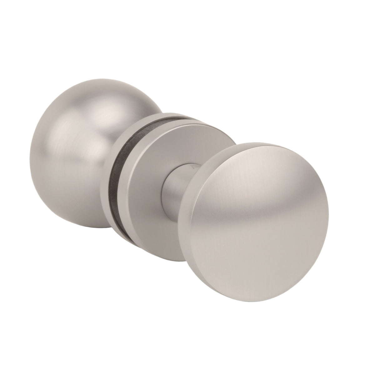 Aprile Ortica deurknop mat nikkel set vooraanzicht