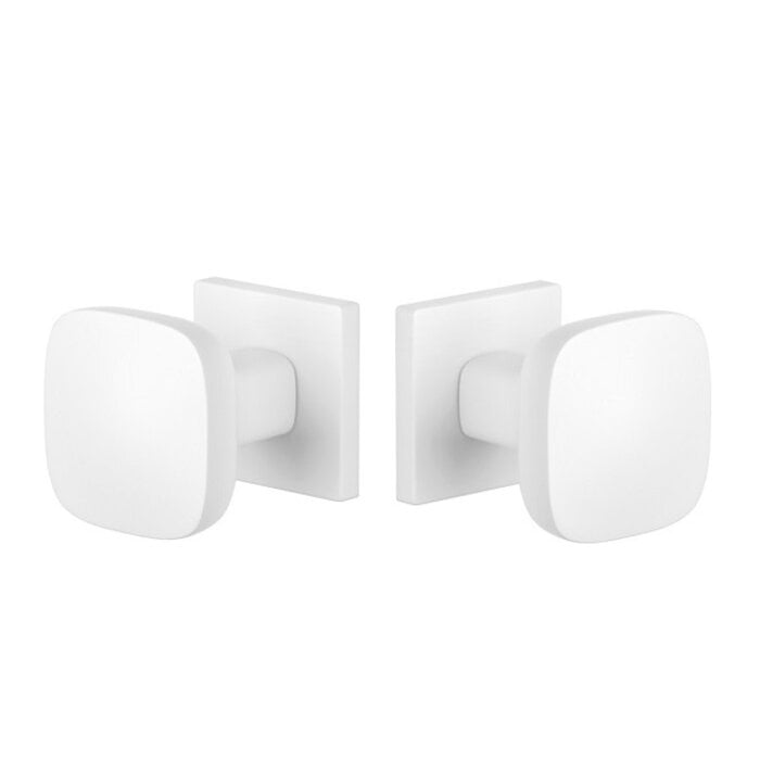 Aprile Querca deurknoppen mat wit – set van twee