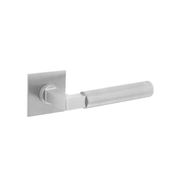 Intersteel deurkruk Bau-Stil vierkant magneet-rozet RVS – vooraanzicht