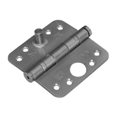 Dulimex kogellagerscharnier ronde hoeken RVS 89x89 mm - vooraanzicht