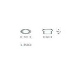 Formani vloerdeurstop LB10D 40 mm PVD licht brons – detail