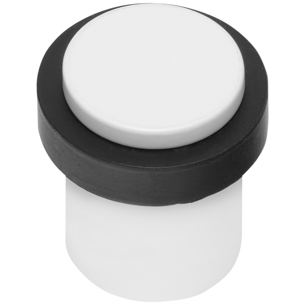 Formani vloerdeurstop LB10D 40 mm wit – vooraanzicht