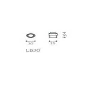Formani deurstop LB30 36 mm PVD gepolijst koper – detail