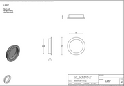 Formani schuifdeurkom LB57_T mat nikkel vooraanzicht