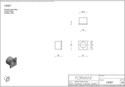 Formani schuifdeurkom LSQ27 27 mm in brons, vooraanzicht